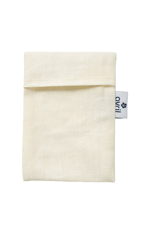 Pochette à savon en lin enduit