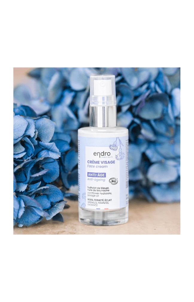 Crème anti-âge bio - Bourrache & bleuet - Visage - 50 ml