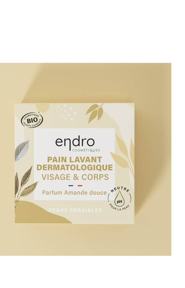 Pains lavant dermatologique bio - Amande douce - Visage & corps - 3 x 85 ml