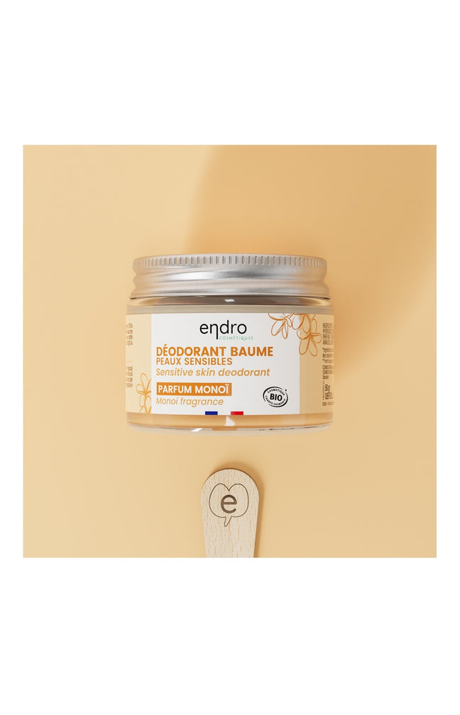 Déodorant baume peaux sensibles bio - Monoï - Corps - 50 ml