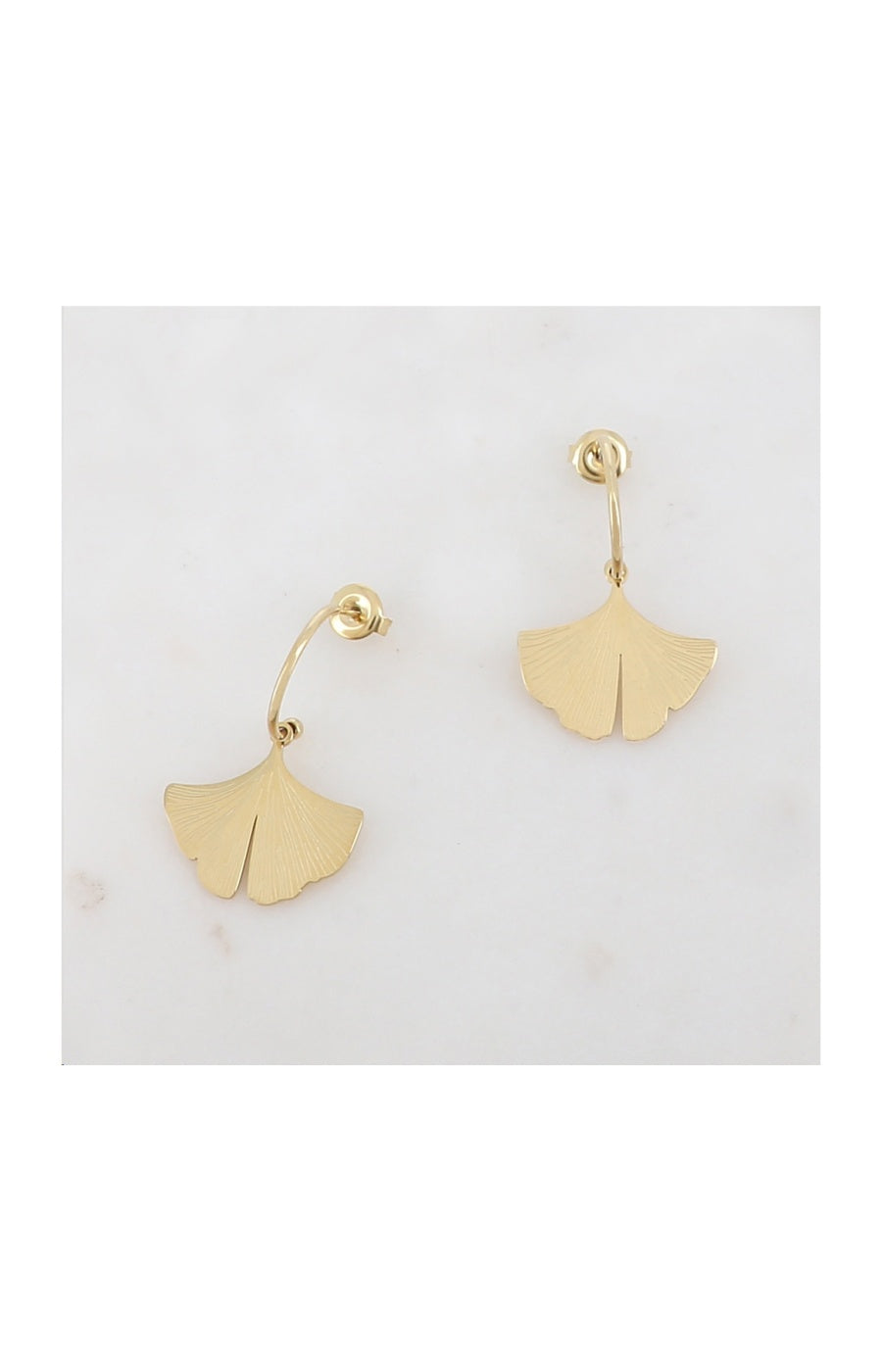 Boucles d'oreilles - Acier inoxydable doré