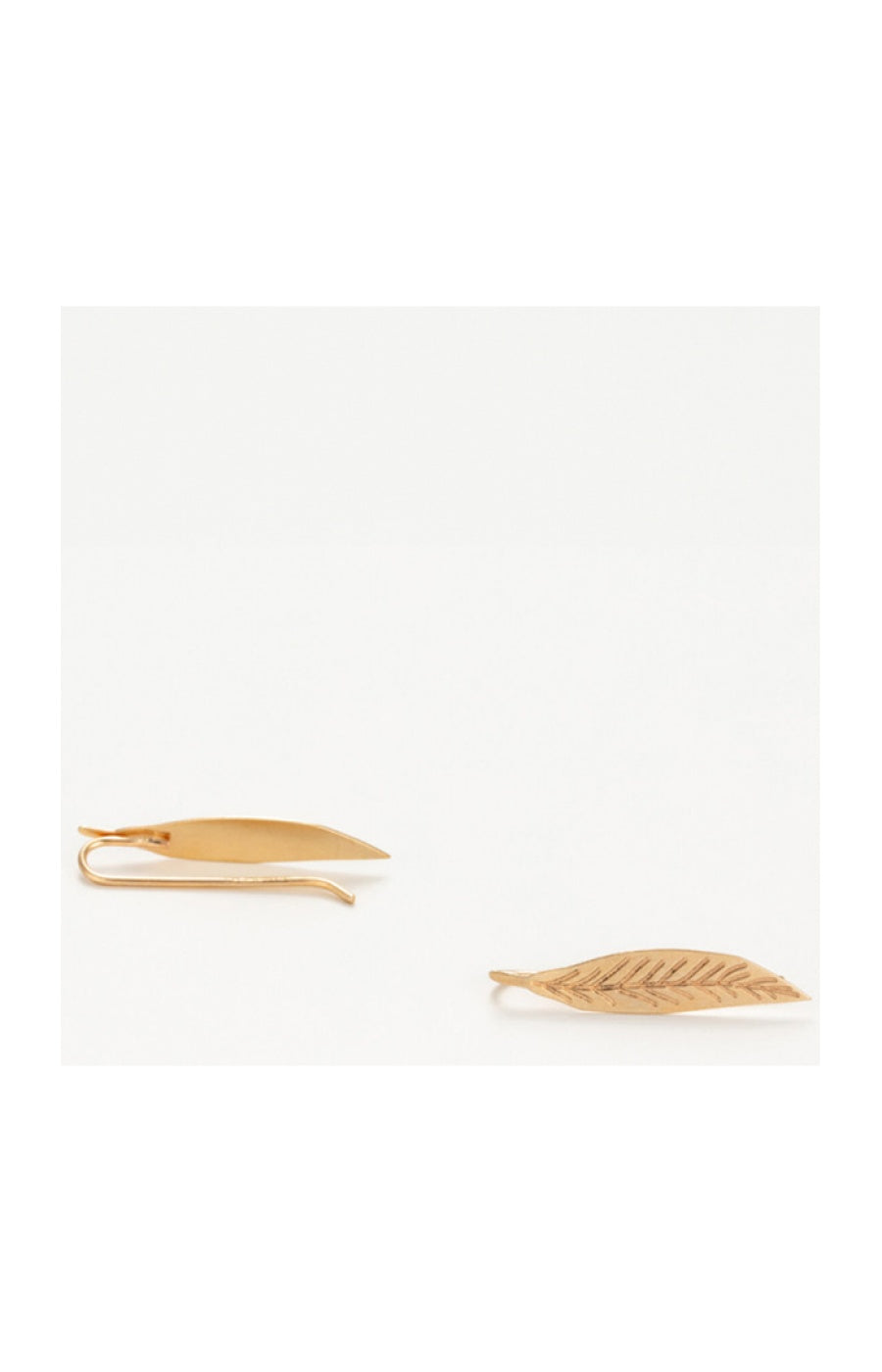 Boucles d'oreilles Gold leaf - Or jaune 375/1000