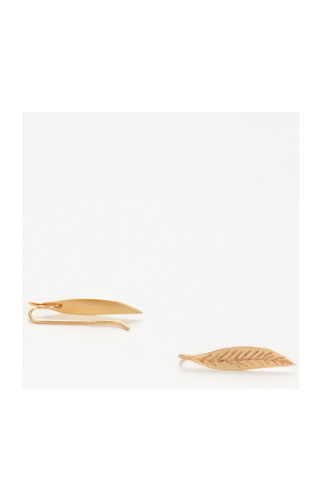 Boucles d'oreilles Gold leaf - Or jaune 375/1000