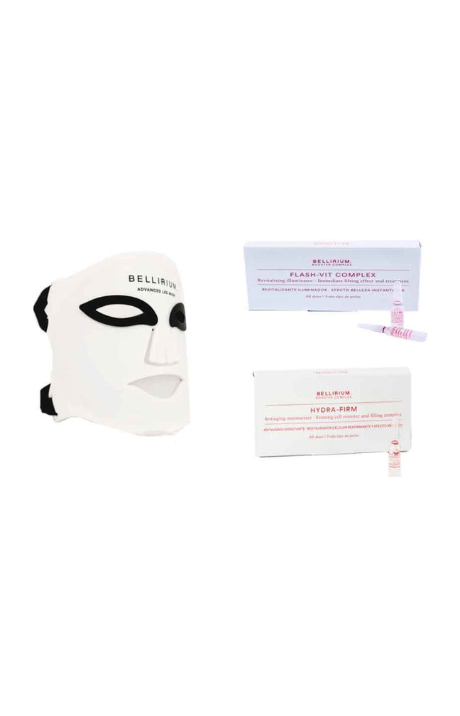 Set masque LED advanced & traitements hydratants & anti-rides - Acide hyaluronique & Vitamines C - Hydra Firm & Flash-Vit