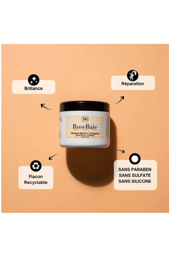 Masque réparateur - Collagène & monoï - Tous types de cheveux - 500 ml