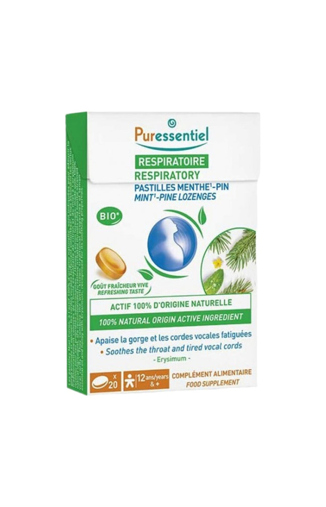 Pastilles respiratoire - Menthe & pin - 2 x 20 pastilles