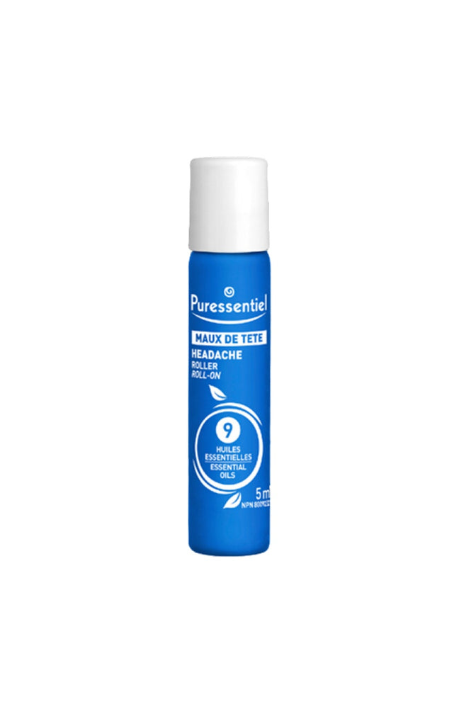 Roller maux de tête aux 9 huiles essentielles - 5 ml