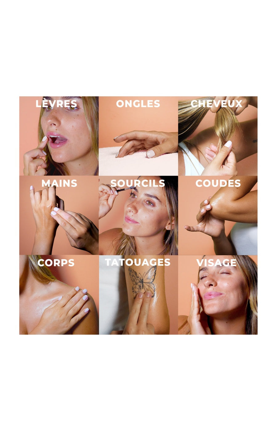Baumes miraculeux bio 10-en-1 - Monoï - Visage, corps & cheveux - 2 x 38 g