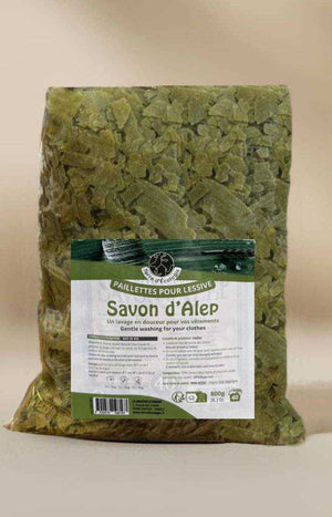 Paillettes pour lessive - Savon d'Alep - 40 lavages - 800 g