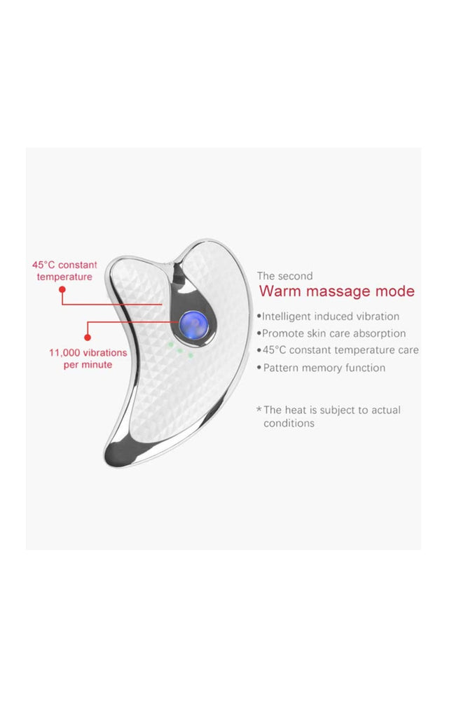 Gua Sha vibrant - Visage - Blanc