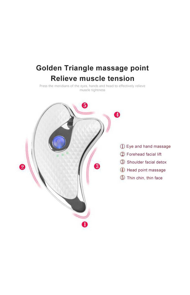 Gua Sha vibrant - Visage - Blanc