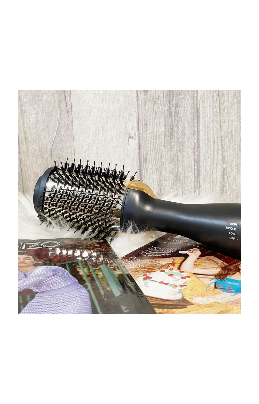 Brosse chauffante coiffante