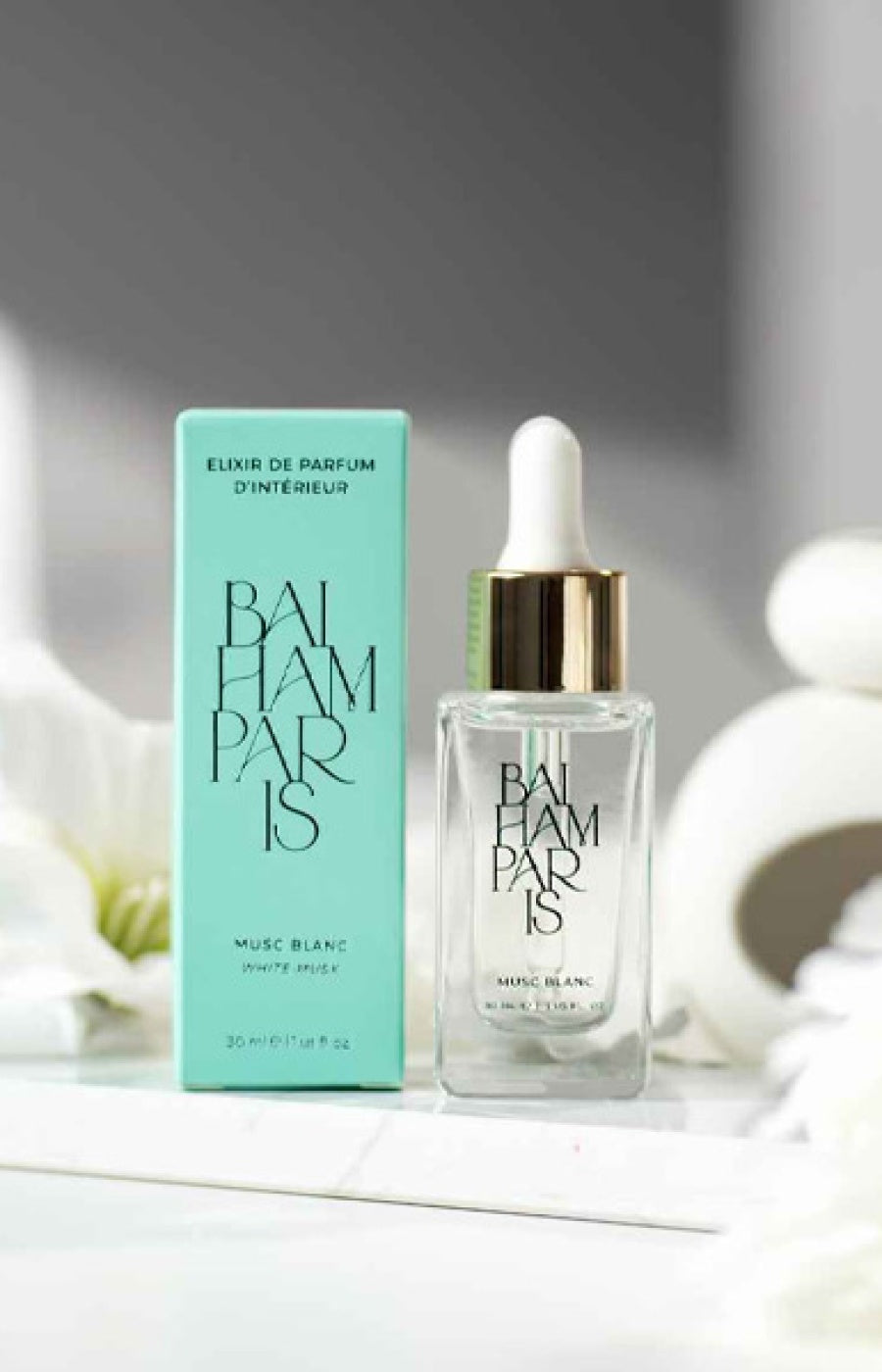 Huile de diffusion - Musc blanc - Rose & vanille - 30 ml