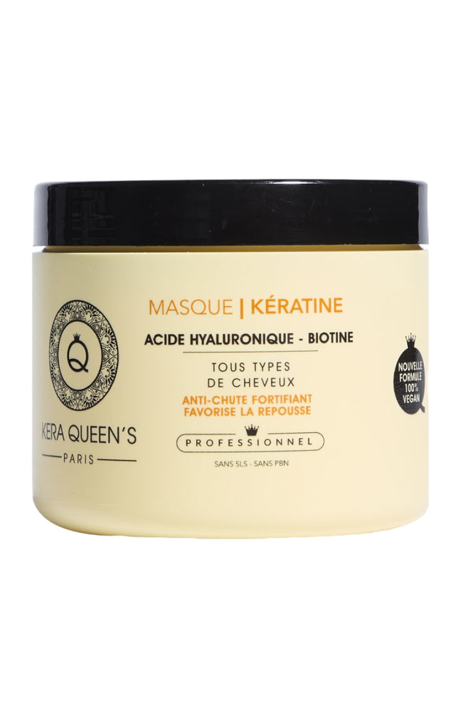 Masque nourrissant - Kératine, acide hyaluronique & biotine - Cheveux secs ou cassants- 500 ml