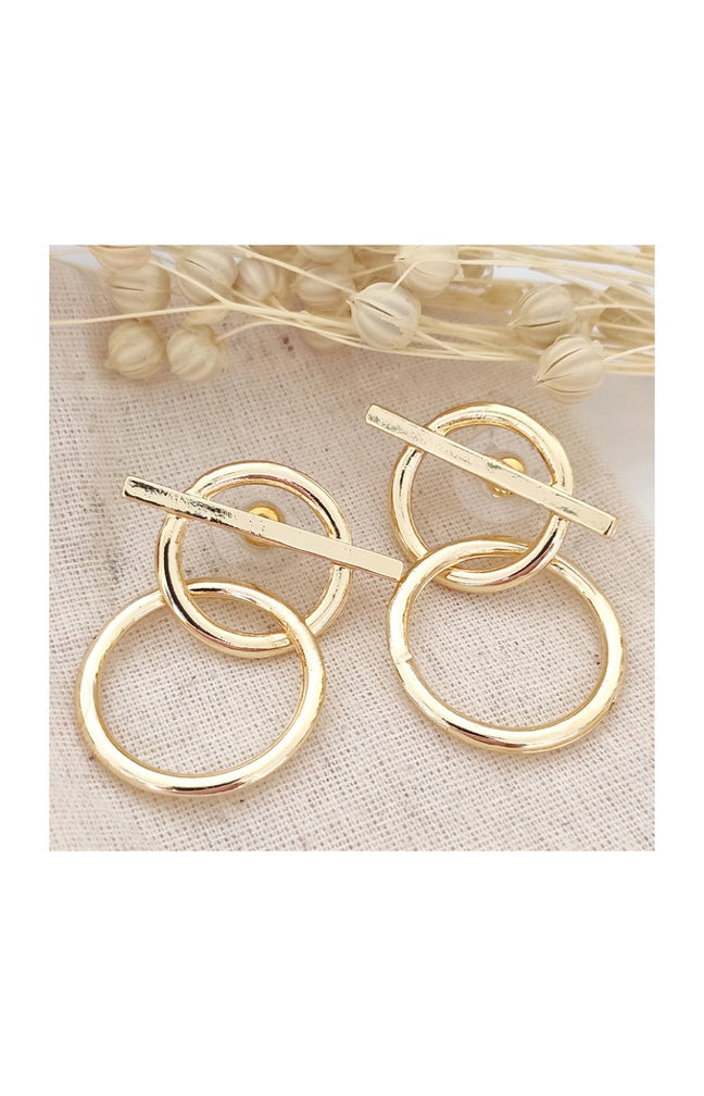 Boucles d'oreilles - Laiton plaqué or