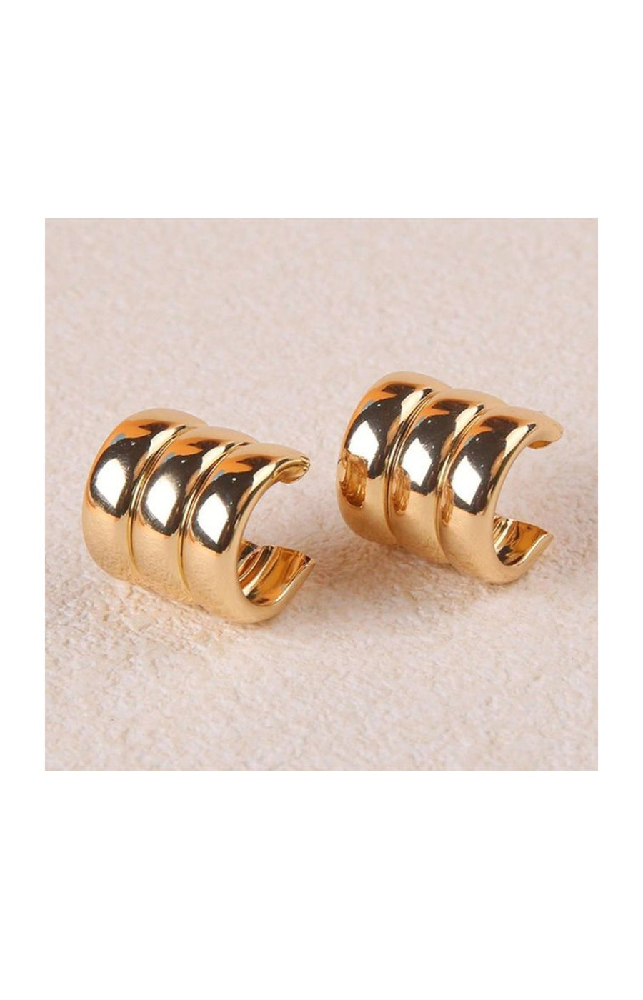 Boucles d'oreilles - Laiton plaqué or