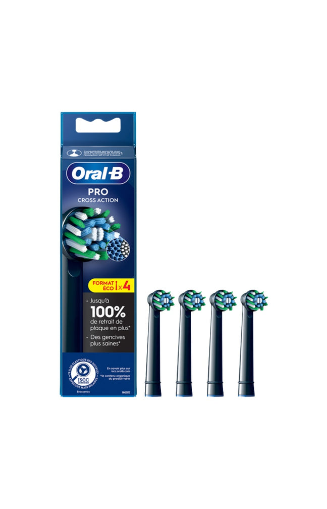 Lot de 4 brossettes de rechange - Cross Action - Noir