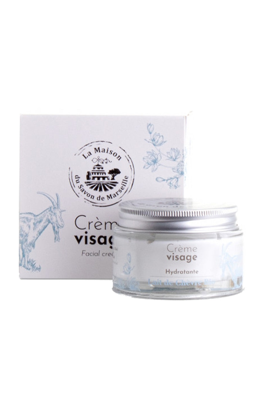 Crème hydratante de jour - Lait de chèvre bio - Visage - 50 ml