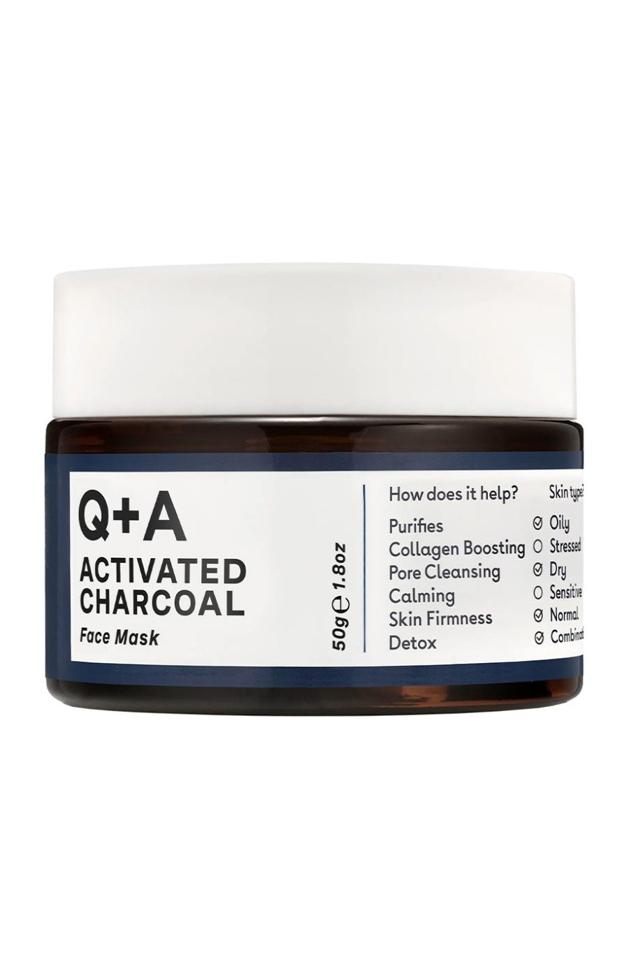 Masque anti-imperfections - Charbon actif - Visage - 50 g