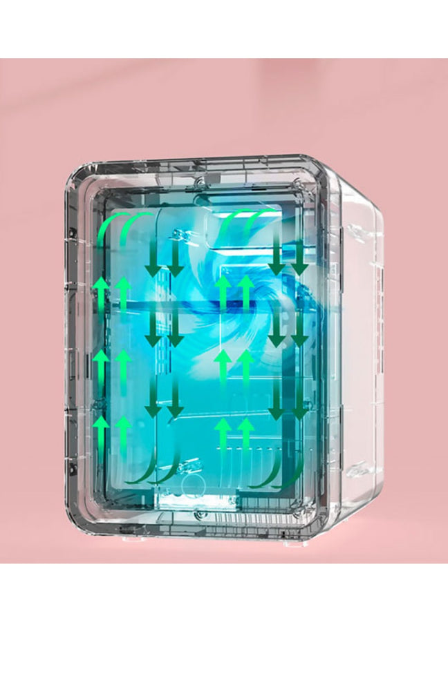Réfrigérateur de beauté - Miroir LED - Rose - 6 L