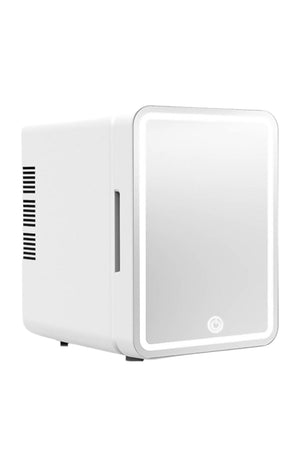 Réfrigérateur de beauté - Miroir LED - Blanc - 6 L