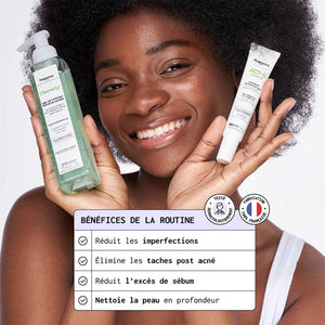 Gel nettoyant & soin anti-imperfections - Peaux grasses & acnéiques - 2 produits