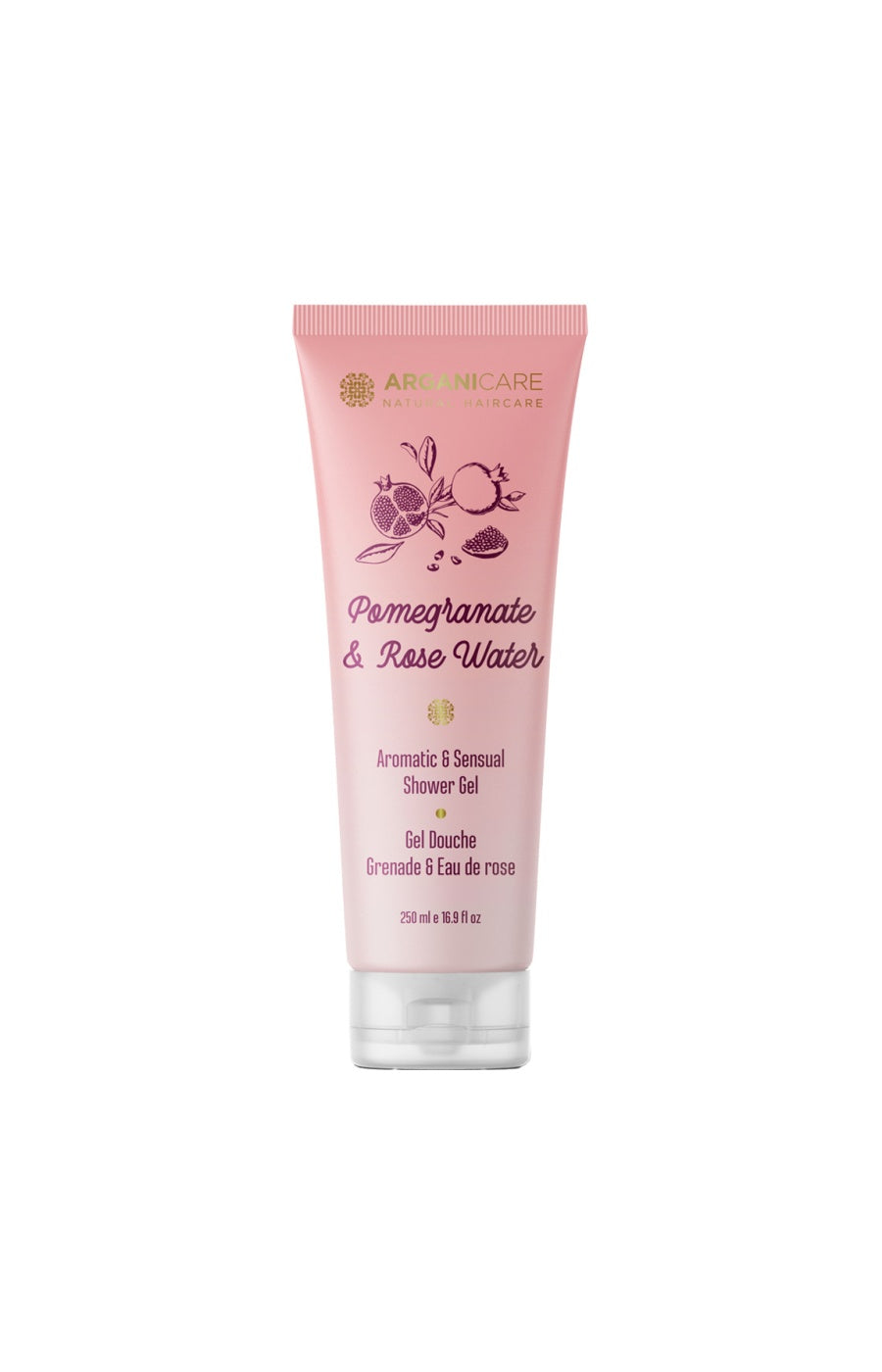 Gel douche hydratant - Eau de rose & grenade - 250 ml