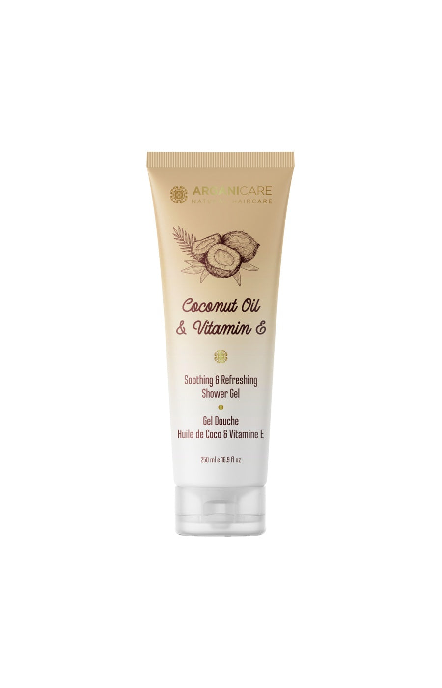 Gel douche hydratant - Huile de coco & vitamine E - 250 ml