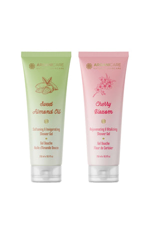 Gels douche hydratants - Huile d'amande douce & fleur de cerisier - 2 x 250 ml