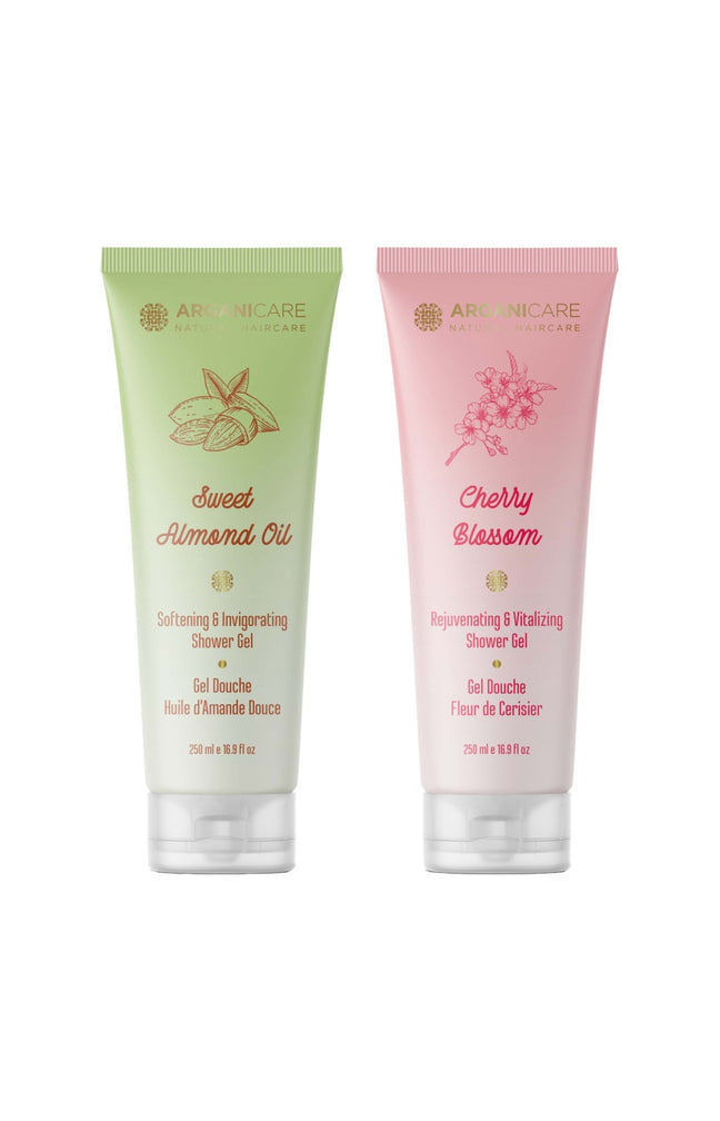 Gels douche hydratants - Huile d'amande douce & fleur de cerisier - 2 x 250 ml
