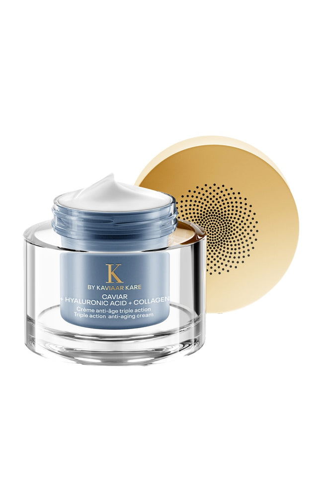 Crème anti-âge triple action - Caviar, acide hyaluronique & collagène - 50 ml