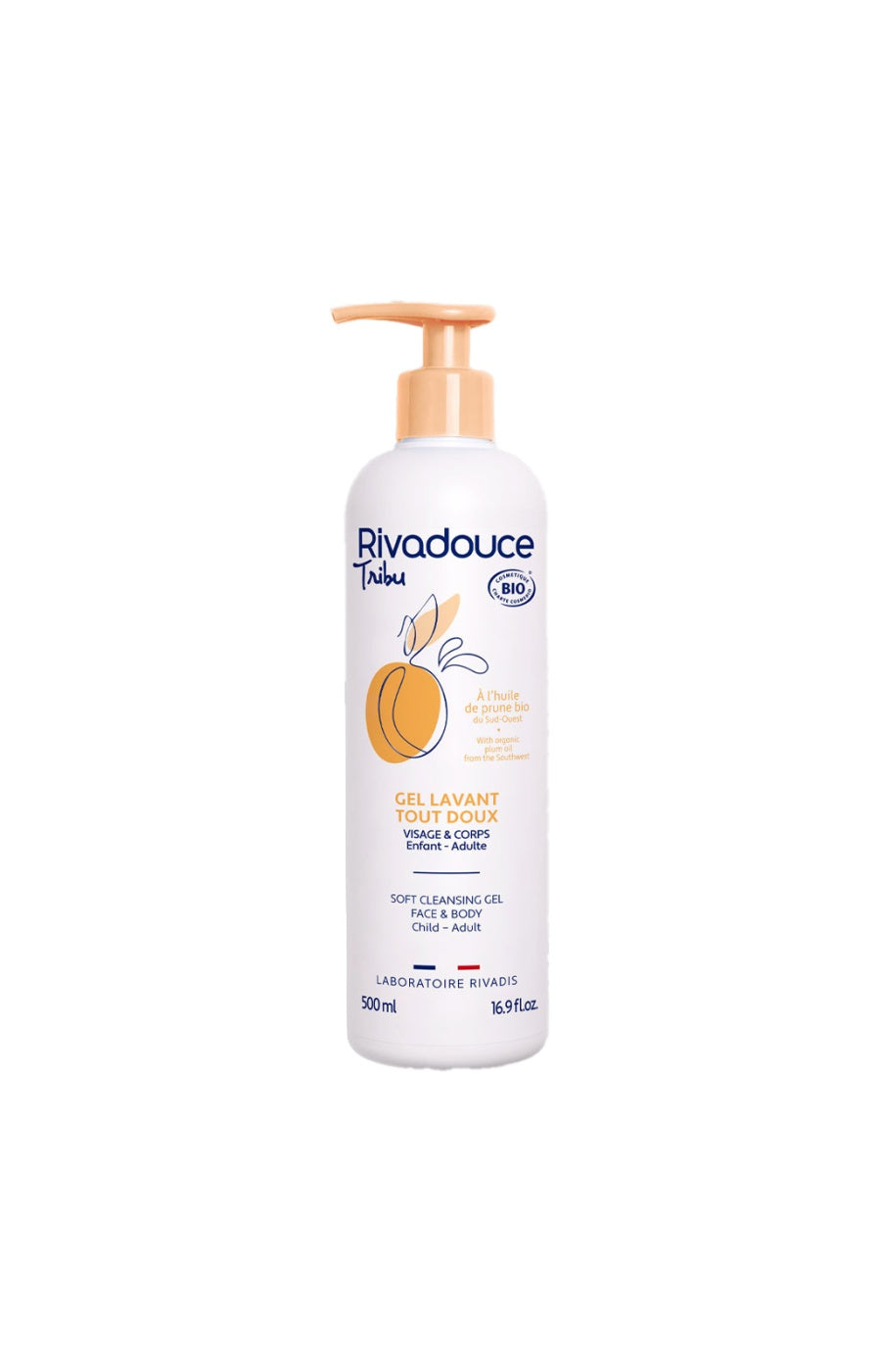 Gel lavant doux bio - Visage & corps - 500 ml