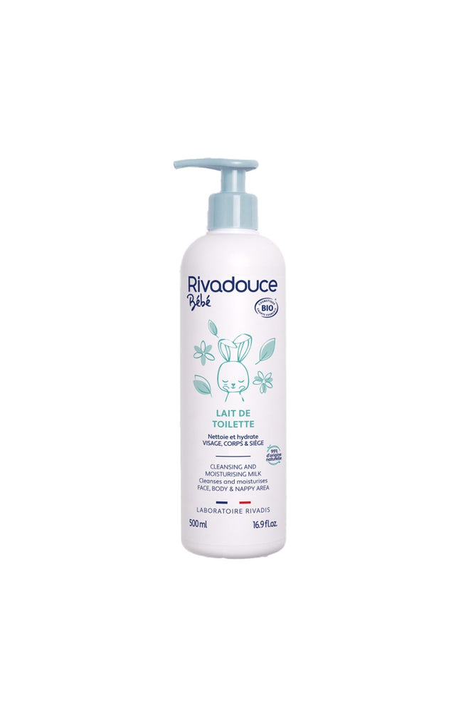 Lait de toilette bio - Visage & corps - Bébé - 500 ml