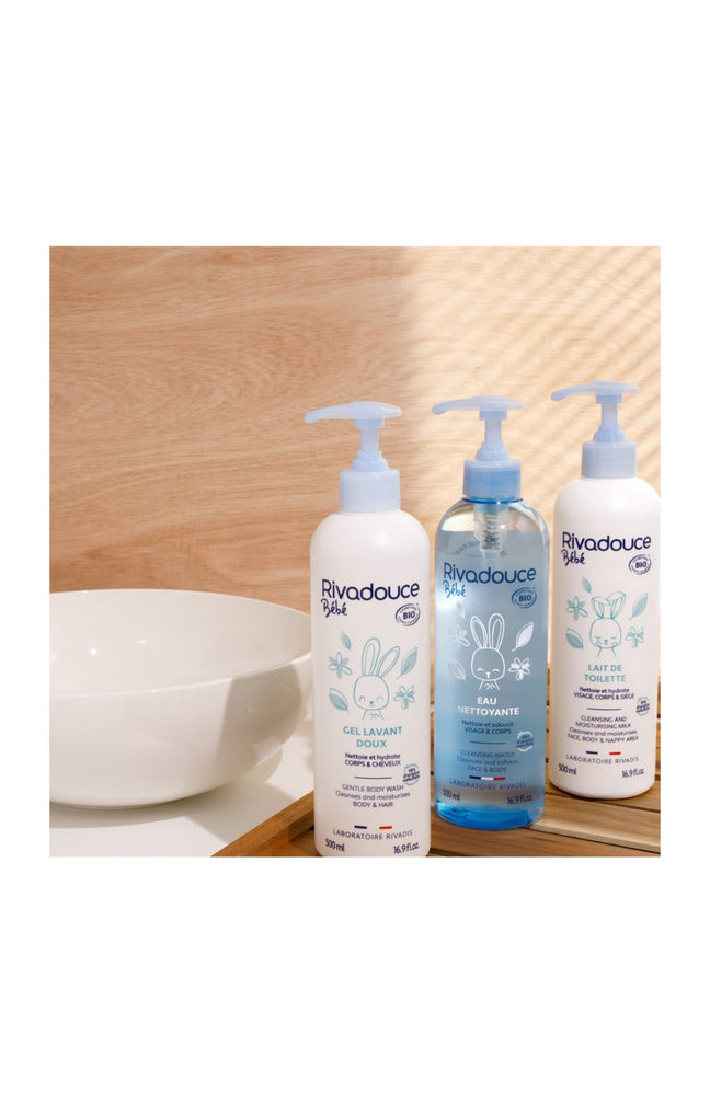 Lait de toilette bio - Visage & corps - Bébé - 500 ml