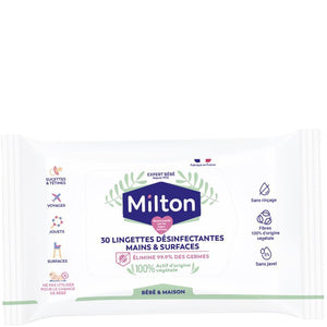 Lingettes désinfectantes de surfaces - 3 x 30 unités