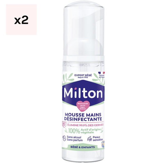 Mousses désinfectantes mains - 2 x 50 ml
