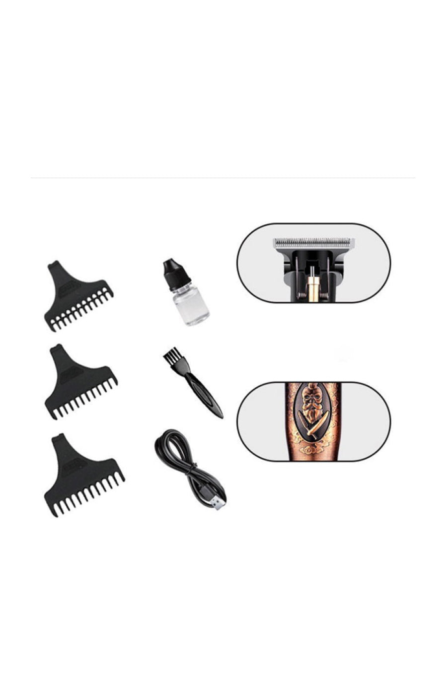 Tondeuse à cheveux & barbe - 1200 mAh - Doré