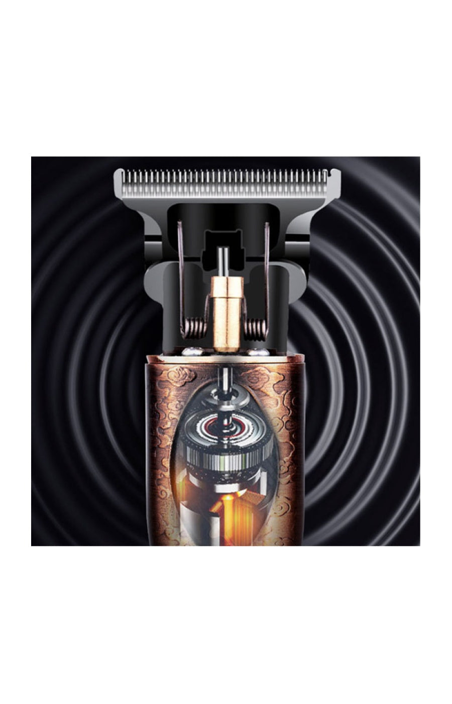 Tondeuse à cheveux & barbe - 1200 mAh - Doré