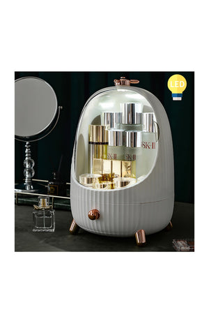 Rangement maquillage avec lumière