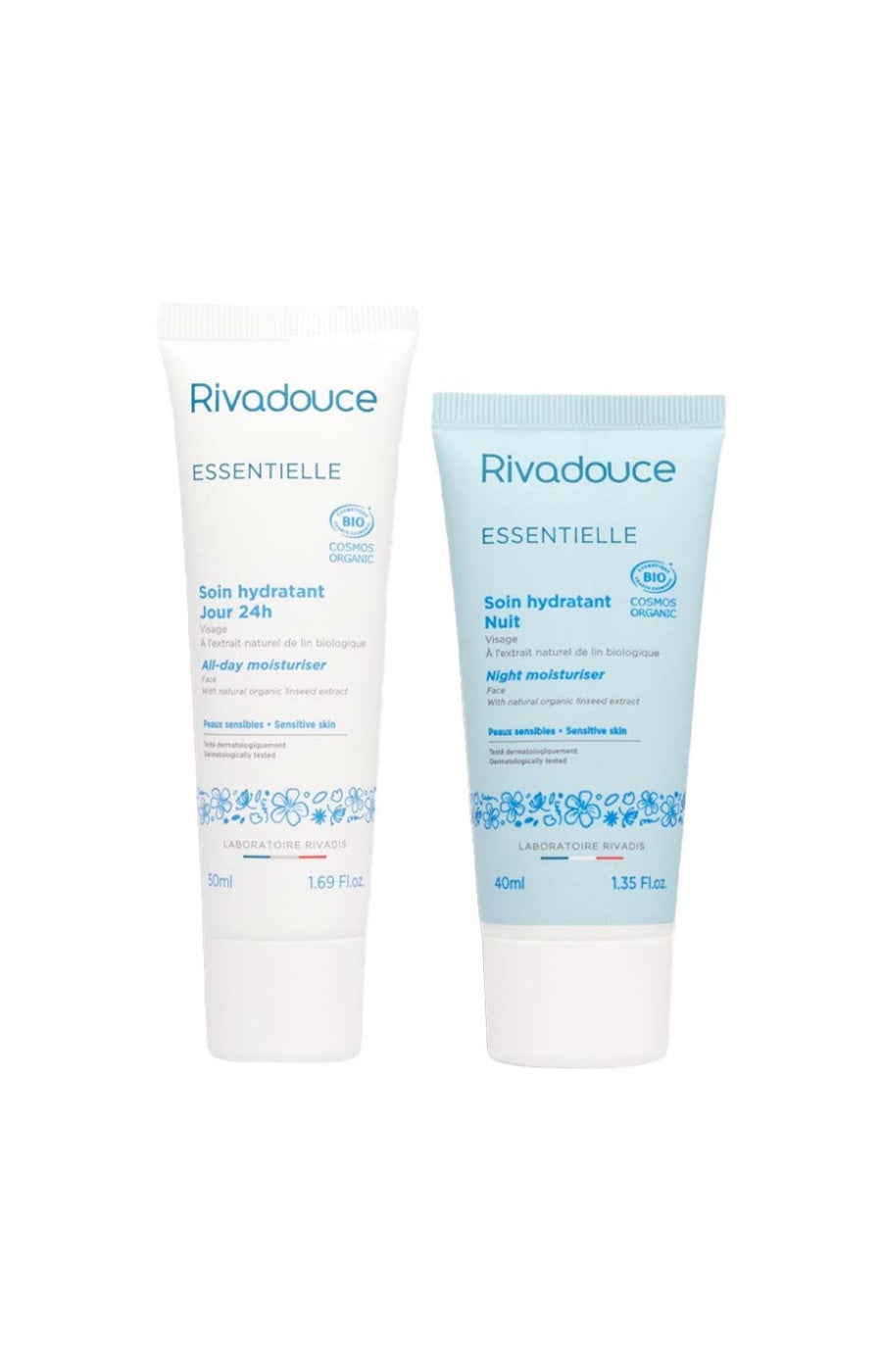 Crème jour & nuit hydrantes bio - Visage - 2 produits