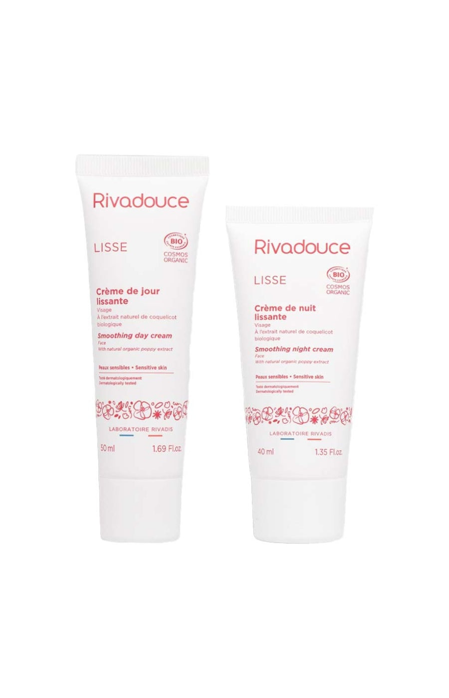 Crème jour & nuit lissantes bio - Visage - 2 produits