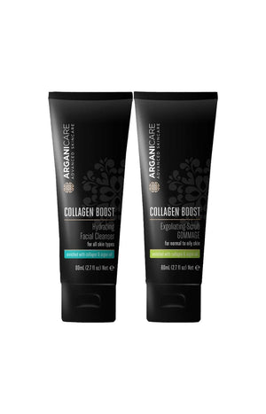 Routine nettoyante - Collagène & huile d'argan - Visage - 2 produits