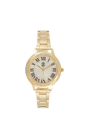 Montre à quartz - Acier inoxydable doré