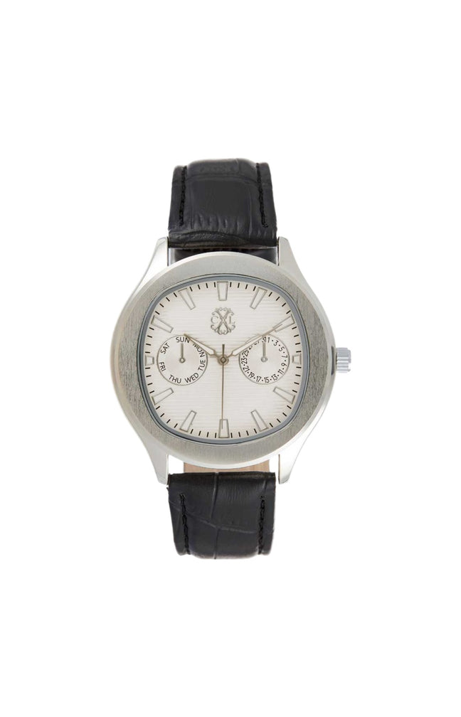 Montre à quartz - Acier inoxydable & cuir