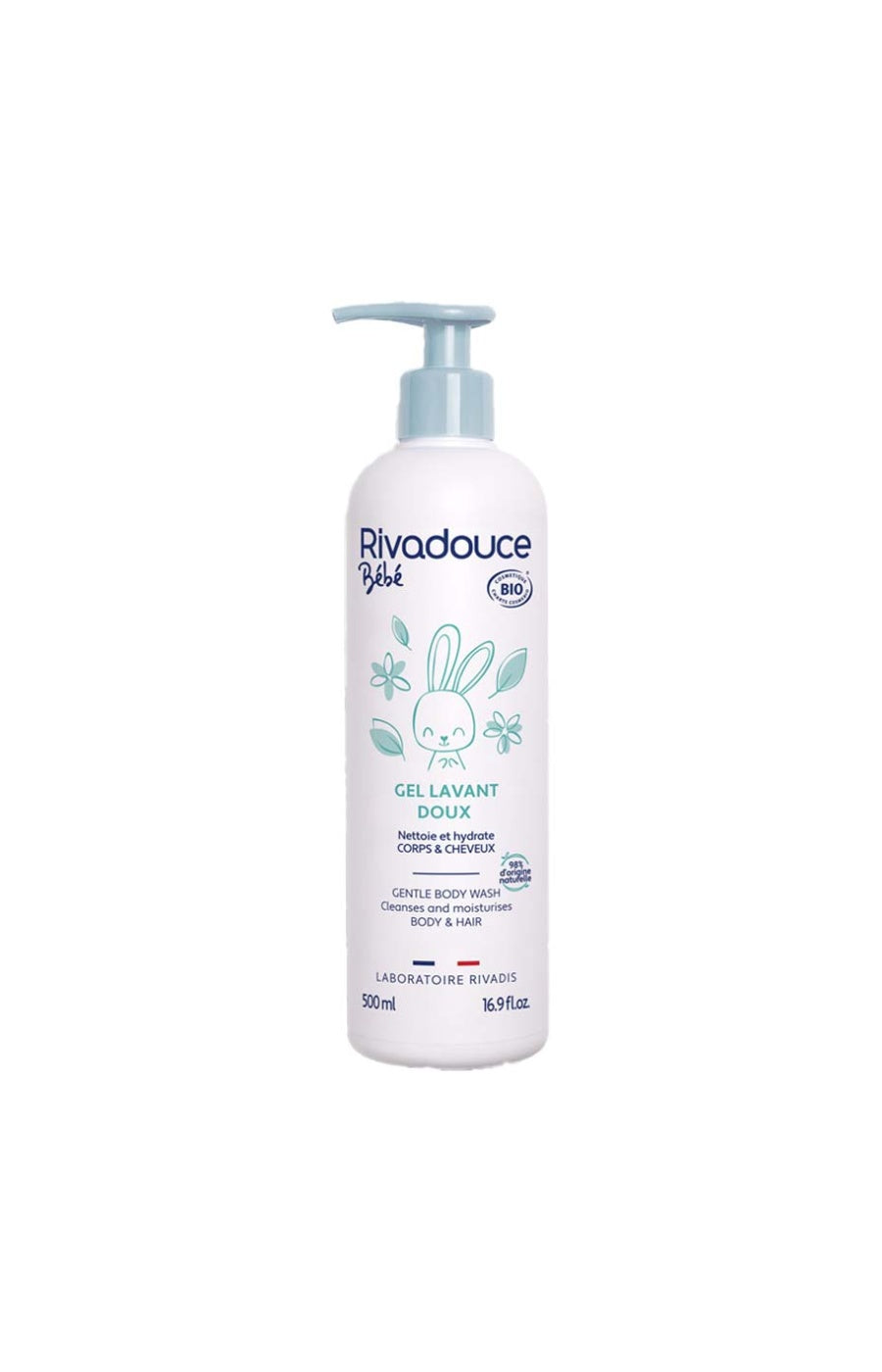 Gels lavants bio - Bébé - Corps & cheveux - 4 x 500ml