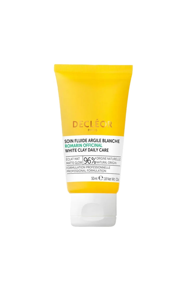 Soin fluide hydratant - Argile blanche & romarin - Peaux à imperfections - 50 ml