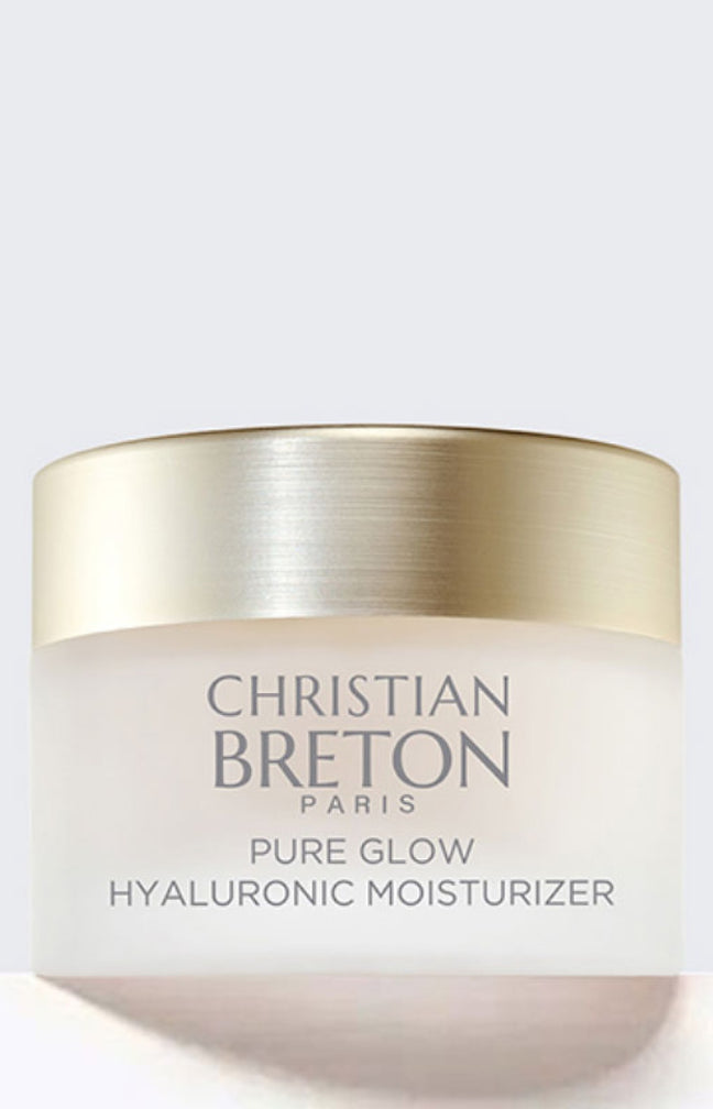 Crème hydratante - Pure Glow - Acide hyaluronique - Visage - 50 ml