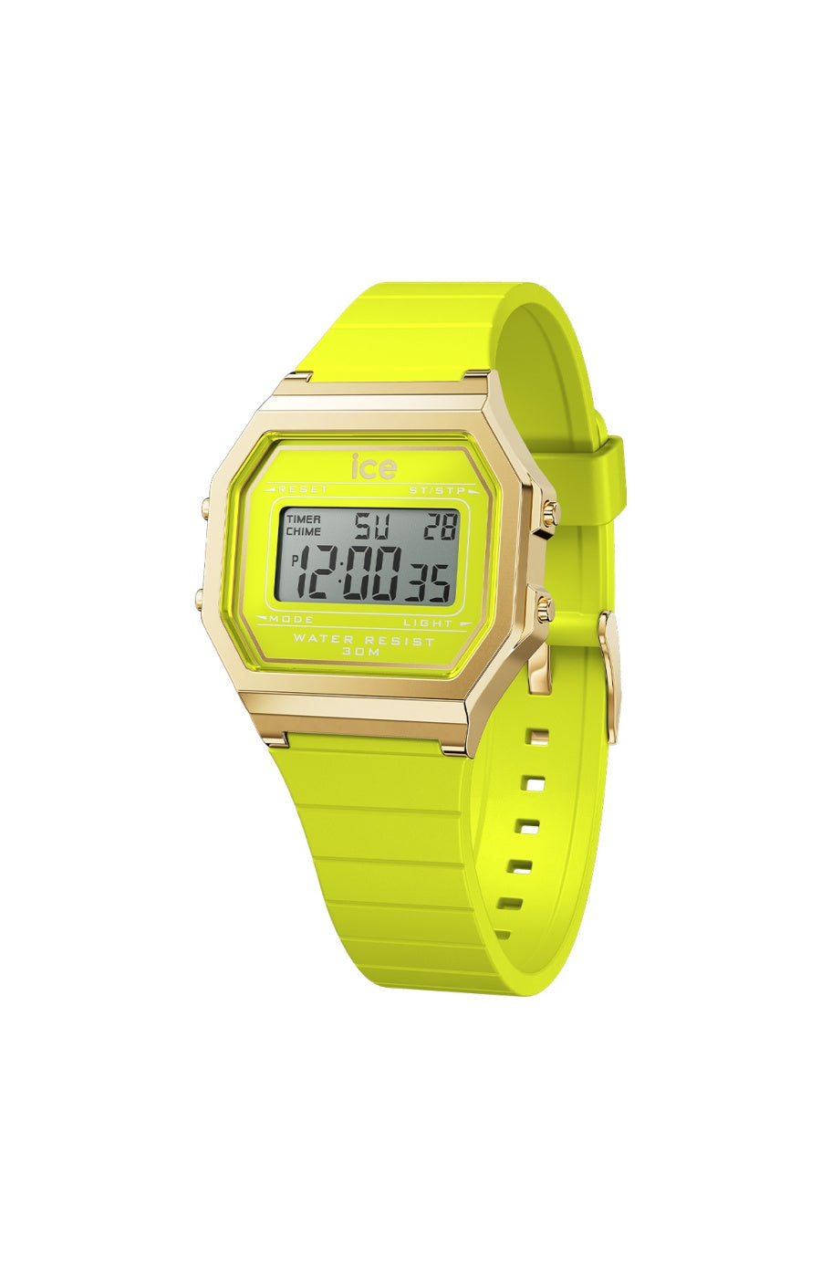 Montre à quartz - ICE digit retro - Small - Citron vert