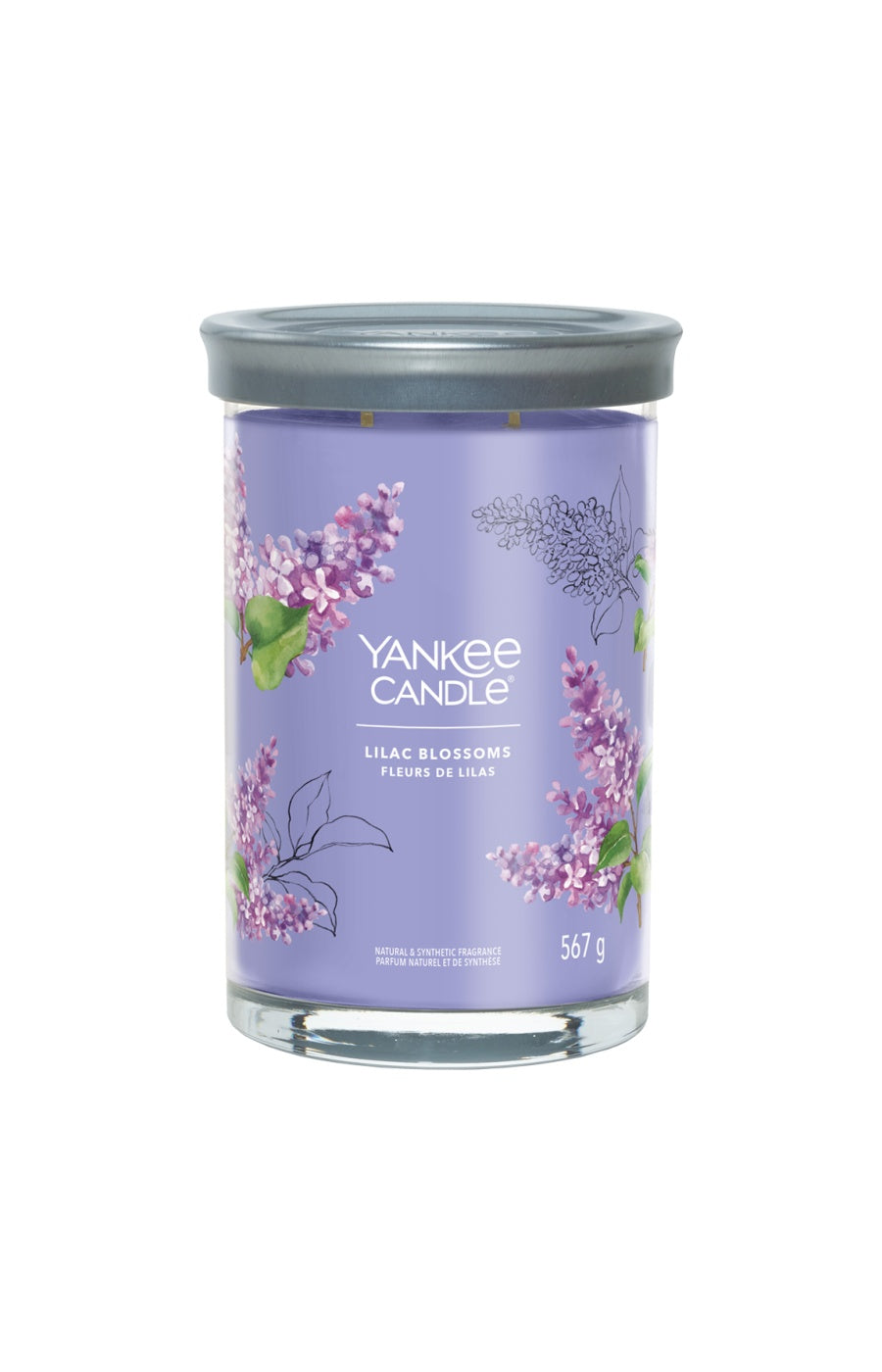 Bougie gobelet - Fleurs de lilas - Grand modèle - 567 g