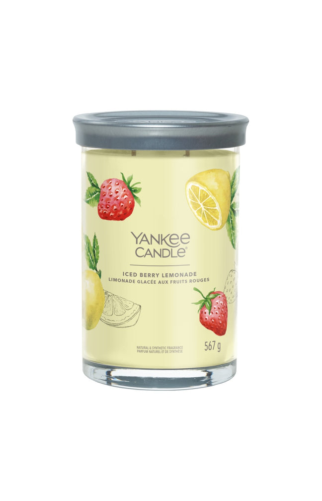 Bougie gobelet - Limonade glacée aux fruits rouges - Grand modèle - 567 g